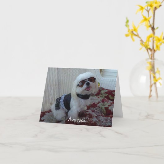 Cartes de notes Ava (Fleur jaune)