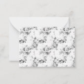 Cartes de notes blanches noires abstraites Art min (Dos)