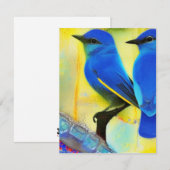 Cartes de notes Bluebird of Happiness (Devant / Derrière)