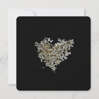 Cartes de notes botaniques Cœur d'Hortensia