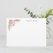 Cartes de notes botaniques Élégant Appartement Mod (Debout devant)