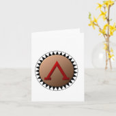 Cartes de notes Bouclier Spartan (Fleur jaune)