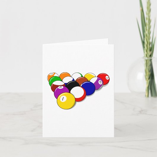 Cartes de notes Boules de Snooker