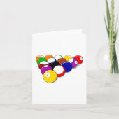 Cartes de notes Boules de Snooker (Devant)