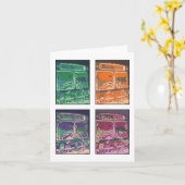 Cartes de notes "Bus #79" (Fleur jaune)