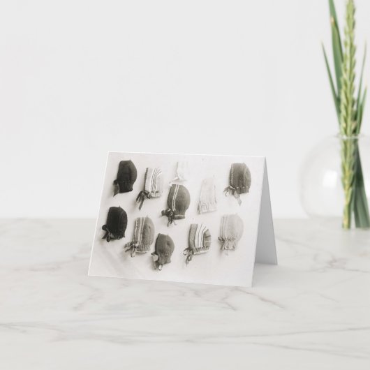 Cartes de notes casquettes à tricot vintage (Devant)