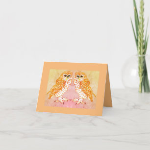 Cartes de notes : Chouettes