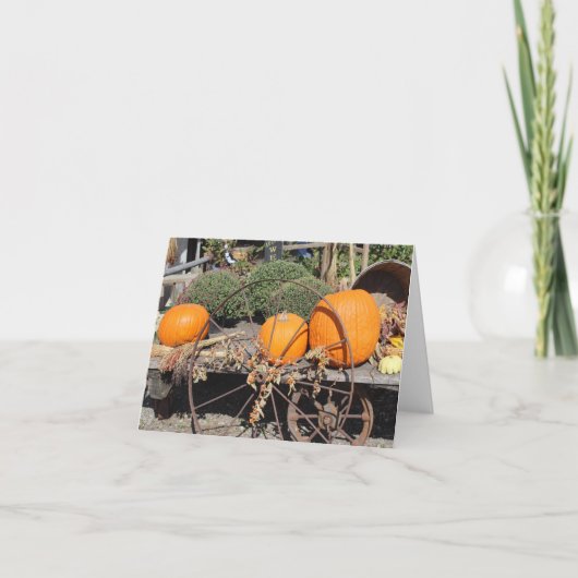Cartes de notes Citrouilles d'automne (Devant)