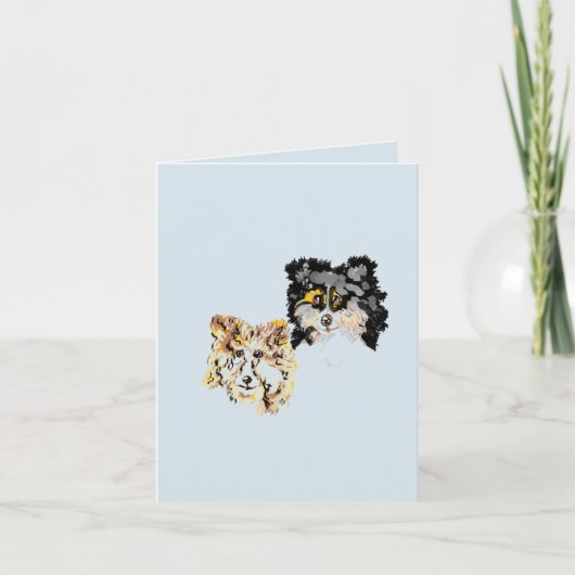 Cartes de notes Collie's (Devant)