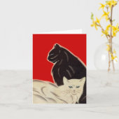 Cartes de notes couleur style Art déco avec oeil C (Fleur jaune)