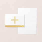 Cartes de notes croisées Real Gold Foil (Affichage)