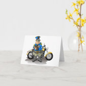 Cartes de notes d'agent de police écrivant une con (Fleur jaune)
