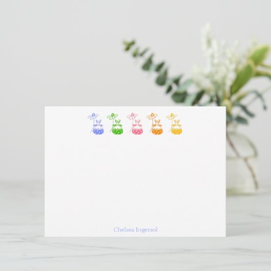 Cartes de notes Daisy Bunny (Debout devant)