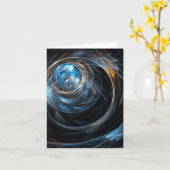 Cartes de notes d'art Abstraites du monde entier (Fleur jaune)