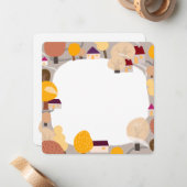 Cartes de notes d'automne - Feuilles d'automne Car (Devant/Arrière en situation)