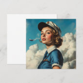 Cartes de notes d'avion (Devant / Derrière)