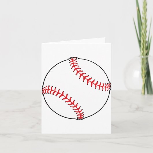 Cartes de notes de balle de baseball (Devant)