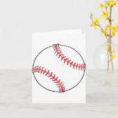 Cartes de notes de balle de baseball (Fleur jaune)