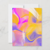 Cartes de notes de couleur abstraite jaune (Devant)