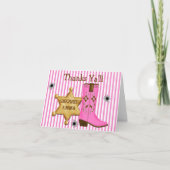 Cartes de notes de Cowboy Wild West (Devant)