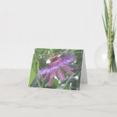 Cartes de notes de fleurs de passion violette (Devant)