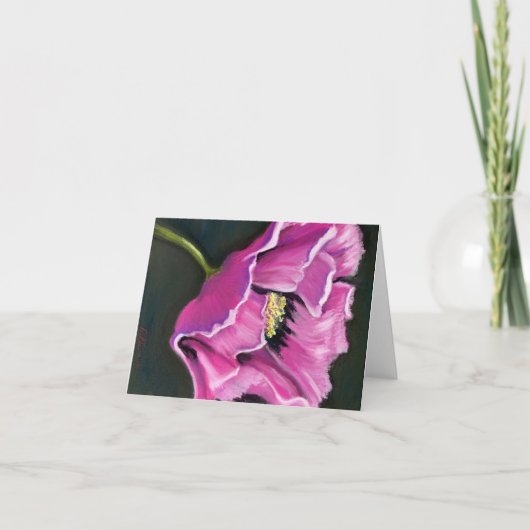 cartes de notes de fleurs violettes (Devant)