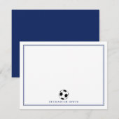 Cartes de notes de football personnalisées Papeter (Devant / Derrière)