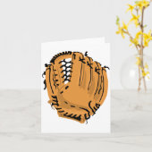 Cartes de notes de gant de baseball (Fleur jaune)