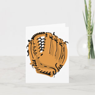 Cartes de notes de gant de baseball