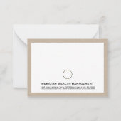 Cartes de notes de gestion de patrimoine personnal (Devant)