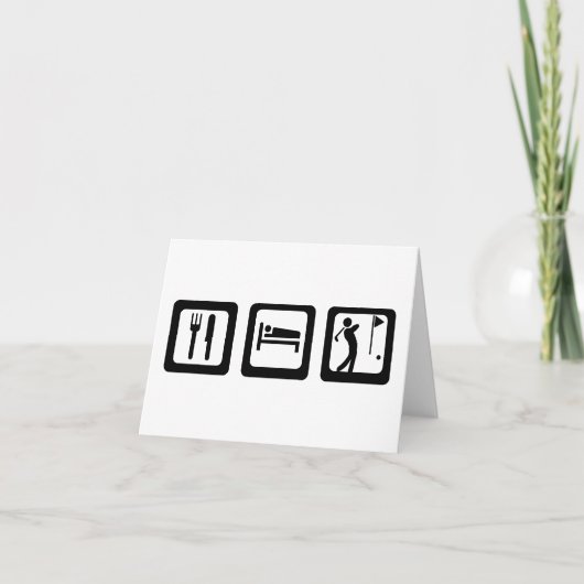 Cartes de notes de golf de Sleep (Devant)