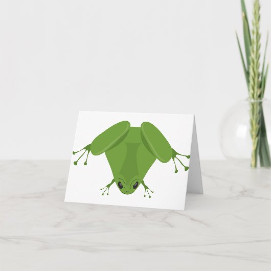 Cartes de notes de grenouille verte