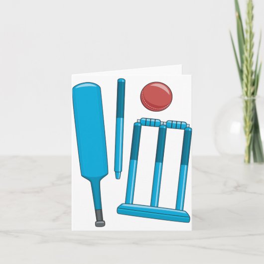 Cartes de notes de jeu de cricket (Devant)