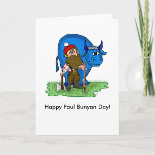 Cartes de notes de jour Paul Bunyan par Brownieloc