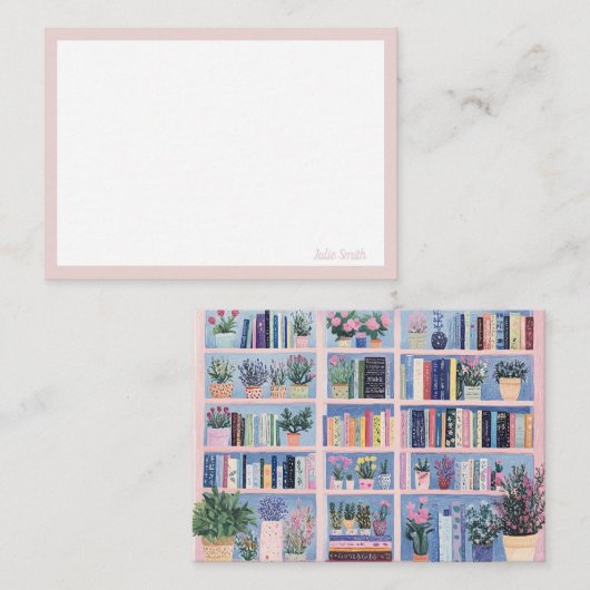 Cartes de notes de la bibliothèque (Devant / Derrière)