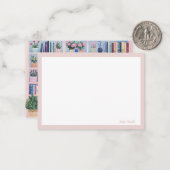 Cartes de notes de la bibliothèque (Devant/Arrière en situation)