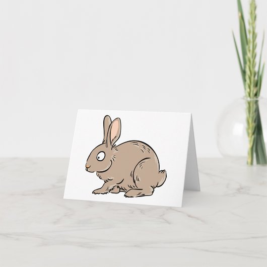 Cartes de notes de lapin Brown
