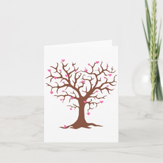 Cartes de notes de l'arbre Valentines (Devant)
