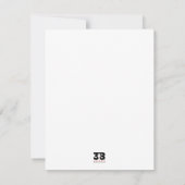 Cartes de notes de l'Écharpe (Dos)