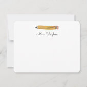 Cartes de notes de l'enseignant Crayon (Devant)