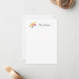 Cartes de notes de l'enseignant Papier à lettres