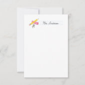 Cartes de notes de l'enseignant Papier à lettres (Devant)