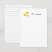 Cartes de notes de l'enseignant Papier à lettres m (Devant / Derrière)