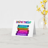 Cartes de notes de l'enseignant retraité (Fleur jaune)