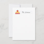 Cartes de notes de l'enseignant Stationery Cute Ap (Devant)