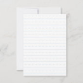 Cartes de notes de l'enseignant Stationery Cute Ap (Dos)