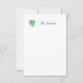 Cartes de notes de l'enseignant Stationery Cute Gl (Devant)