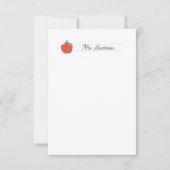 Cartes de notes de l'enseignant Stationery mignonn (Devant)