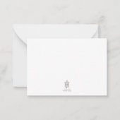 Cartes de notes de logo géométriques monogrammes A (Devant)