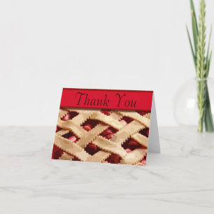Cartes de notes de Merci à la tarte